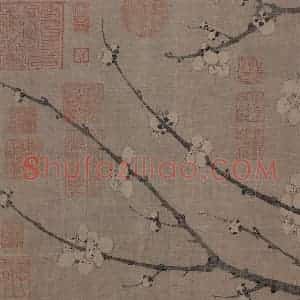 宋代 岩叟《梅花诗意图》国画花鸟作品图片赏析