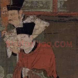 宋代 陆信忠《变成王》国画人物工笔作品图片赏析