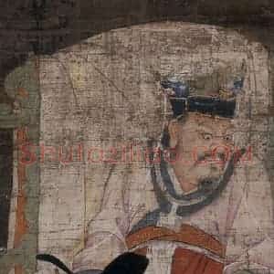 宋代 陆信忠《变成王》国画人物工笔作品图片赏析