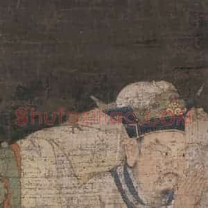 宋代 陆信忠《五道转轮王》国画人物工笔作品图片赏析