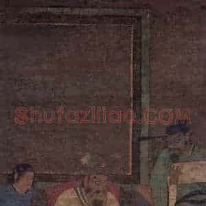 宋代《秦广王》国画人物工笔作品图片赏析