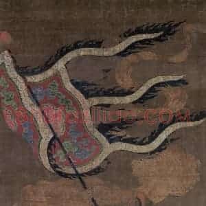 宋代《冥使王》国画人物工笔作品图片赏析