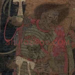 宋代《冥使王》国画人物工笔作品图片赏析