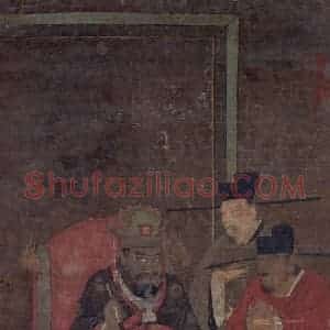 宋代《阎罗王》国画人物工笔作品图片赏析