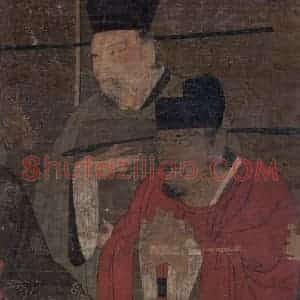 宋代《阎罗王》国画人物工笔作品图片赏析