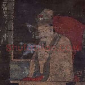 宋代《五道转轮王》国画人物工笔作品图片赏析