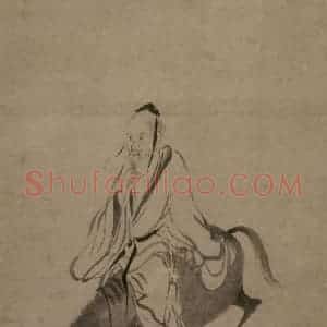 宋代 牧溪《杜子美图》国画人物工笔作品图片赏析