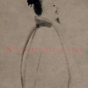 宋代 梁楷《李白吟行图》国画人物写意作品图片赏析