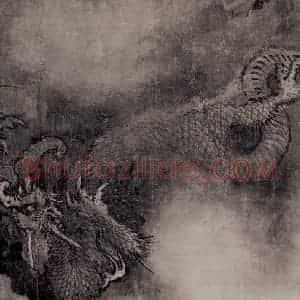 宋代 陈容《五龙图》国画山水工笔作品图片赏析
