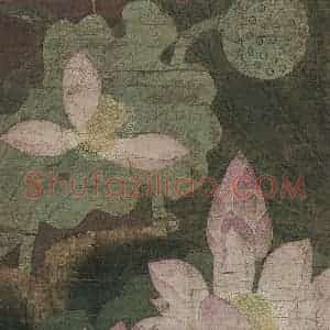 宋代《莲池水禽图》国画花鸟工笔作品图片赏析