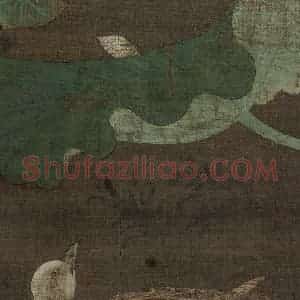 宋代《莲池水禽图》国画花鸟工笔作品图片赏析