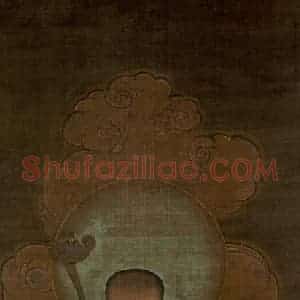 宋代 金大受《第二尊者 迦诺迦伐蹉尊者图》国画人物工笔作品图片赏析