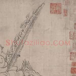 宋代《送子天王图》国画人物作品图片赏析