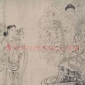 宋代《送子天王图》国画人物作品图片赏析