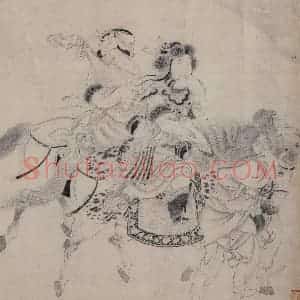 金代 宫素然《明妃出塞图》国画人物作品图片赏析