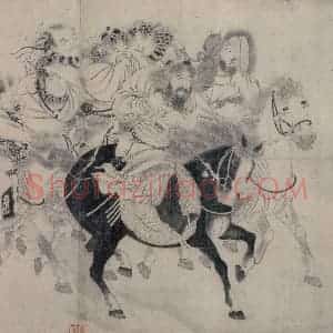 金代 宫素然《明妃出塞图》国画人物作品图片赏析