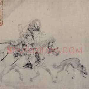 金代 宫素然《明妃出塞图》国画人物作品图片赏析