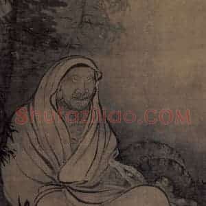 宋代 牧溪《罗汉图》国画人物作品图片赏析