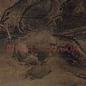 宋代 阎次平（传）《秋野牧牛图》国画综合作品图片赏析