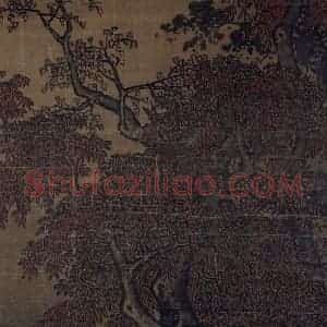 宋代 阎次平（传）《秋野牧牛图》国画综合作品图片赏析