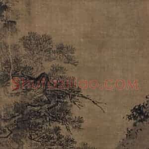 宋代 李唐（传）《山水图(一)》国画山水作品图片赏析