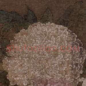 宋代《牡丹图》国画花鸟作品图片赏析