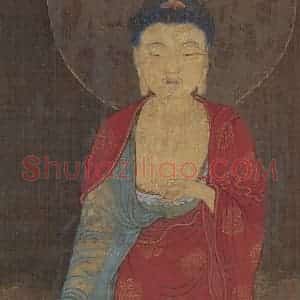 宋代《阿弥陀净土图》国画人物作品图片赏析
