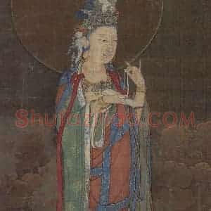 宋代《阿弥陀净土图》国画人物作品图片赏析