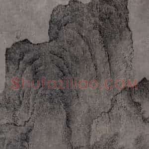 宋代 燕文贵《江山楼观图》国画山水作品图片赏析
