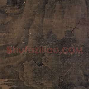 宋代《秋江渔艇图》国画山水作品图片赏析