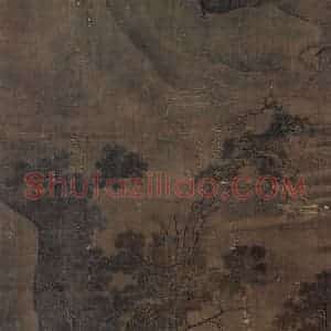 宋代《秋江渔艇图》国画山水作品图片赏析