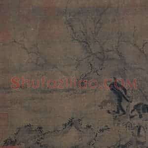 宋代 易元吉（传）《聚猿图》国画综合作品图片赏析