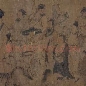 宋代《护法天王图》国画人物作品图片赏析