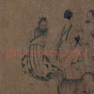 宋代《护法天王图》国画人物作品图片赏析