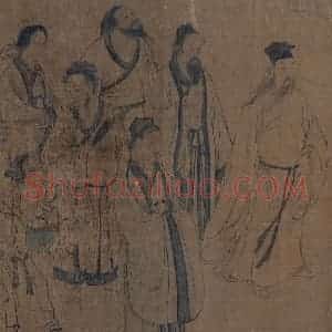 宋代《护法天王图》国画人物作品图片赏析