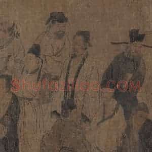 宋代《护法天王图》国画人物作品图片赏析