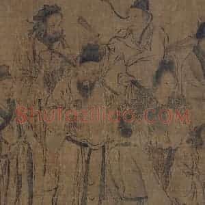 宋代《护法天王图》国画人物作品图片赏析