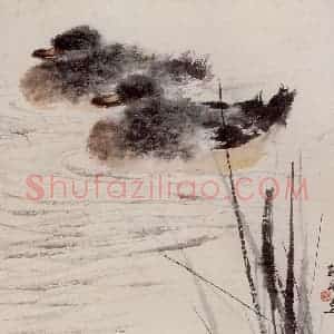 1957年 蔡鹤洲《惬意》国画花鸟作品图片赏析