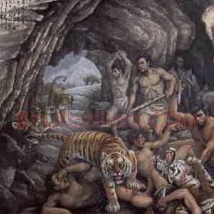1933年 彭友善《恶梦》国画综合作品图片赏析