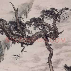 1934年 彭友善《自然之神》国画综合作品图片赏析