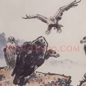 1995年 彭友善《群英图》国画花鸟作品图片赏析