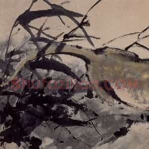 1983年 彭友善《神州狮吼》国画综合作品图片赏析