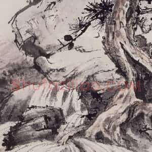 1988年 彭友善《山水》国画山水作品图片赏析