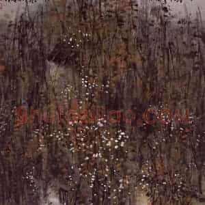 2004年 曾宓《秋色寄高树》国画综合作品图片赏析
