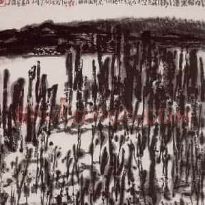 2005年 曾宓《抽象山水》国画山水作品图片赏析