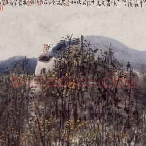 1998年 曾宓《牧归》国画综合作品图片赏析