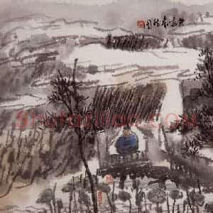 1999年 曾宓《山水册页》国画山水作品图片赏析