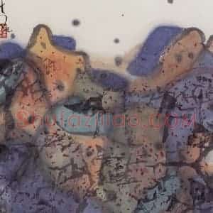 2003年 张桂铭《碧岚青黛》国画山水作品图片赏析