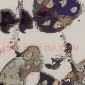2005-2006年 张桂铭《蔬果四条屏》国画花鸟作品图片赏析