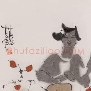 1990年 张桂铭《和鸣》国画综合作品图片赏析